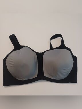 Energy Zone Sports Bra Underwire Gray/blk Sz 3X
